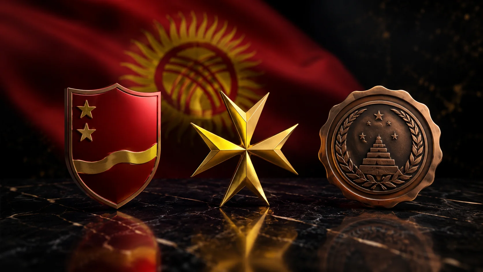 Hero: три лицензионных бейджа Curaçao, MGA Malta, Anjouan на фоне киргизского флага — премиум-гарантии